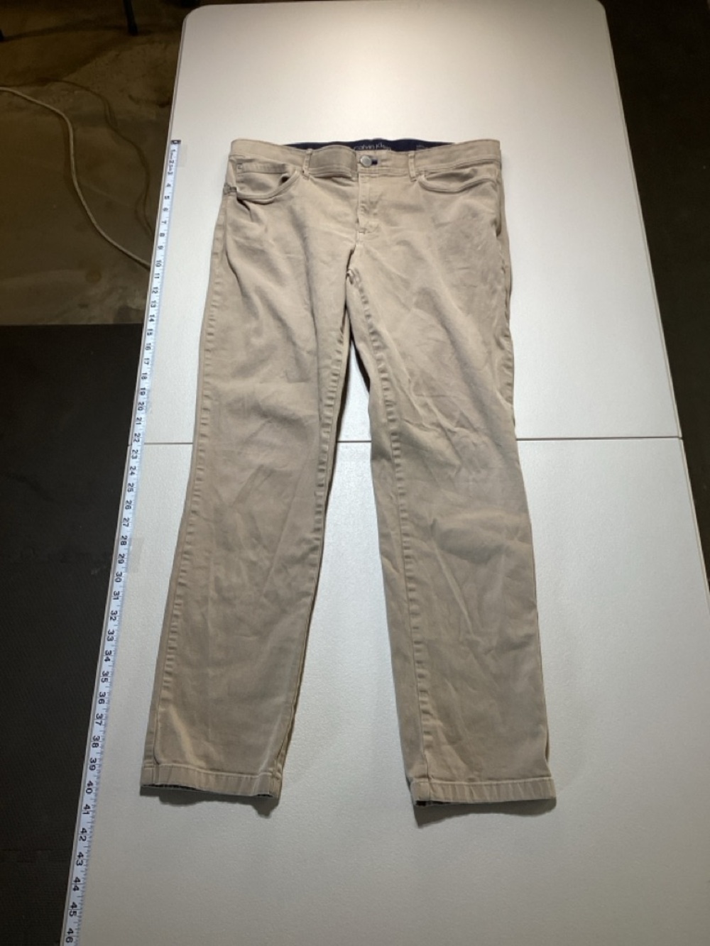 Calvin Klein Men's Slim Chinos - Light Khaki